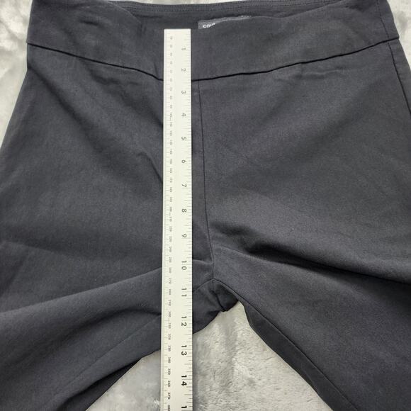 Counterparts Pants Women 8 Black High Rise Pull On Skinny Studded Slit Hem Ankle - Picture 10 of 13